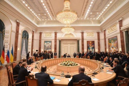 Toàn cảnh cuộc đàm phán tại Minsk ngày 12/2.