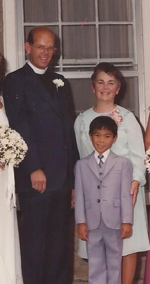 Gia đình mục sư William Campbell và Thanh.