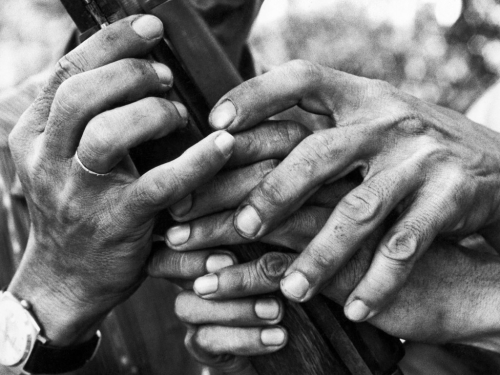 Dân thường học cách sử dụng súng trường trong chương trình huy động dân sự chính quyền miền Nam Việt Nam tháng 8/1968. (AP/ The Atlantic)