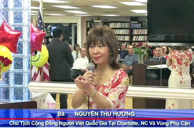 Bà Nguyễn Thu Hương chủ tịch cộng đồng người Việt tại Charlotte, NC