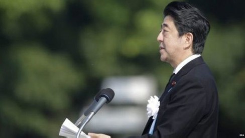 Thủ tướng Shinzo Abe nói Nhật Bản có trách nhiệm thúc đẩy việc loại bỏ vũ khí hạt nhân