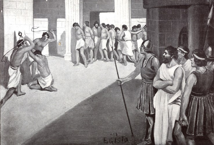 Tầng lớp thấp nhất, ở đáy xã hội Sparta đó là nô lệ. Nô lệ chiếm số lượng dân cư lớn nhất trong xã hội dân tộc chiến binh. Những người này vốn là nô lệ hoặc bị dân tộc chiến binh Sparta bắt làm nô lệ khi chinh chiến.