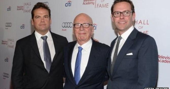Rupert Murdoch nói ông rất vui về việc bổ nhiệm các con mình vào ghế lãnh đạo công ty của mình. Ảnh Getty