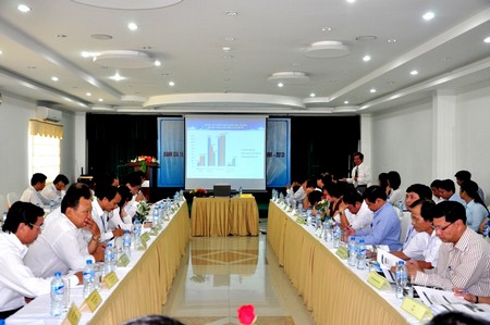 Một hội thảo đánh giá công tác thu hút nhân tài về địa phương tại Đà Nẵng. Ảnh: Dân trí 