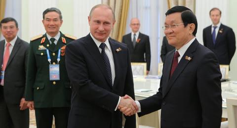 Chủ tịch nước Việt Nam Trương Tấn Sang và Tổng thống Nga Putin