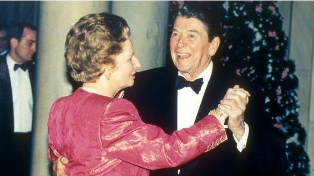 Margaret Thatcher và Ronald Reagan